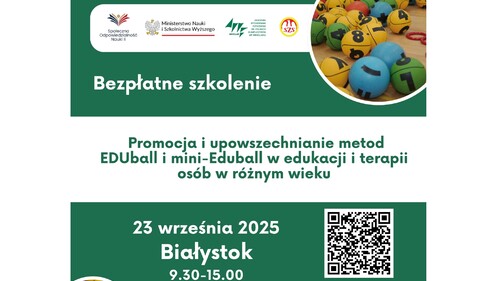 Promocja i upowszechnianie metod EDUball i mini-Eduball w edukacji i terapii osób w różnym wieku