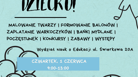 Plakat wydarzenia &#34;OBUDŹ W SOBIE DZIECKO! - Dzień Dziecka dla dużych i małych!&#34; - wersja dostępna cyfrowo w formie opisu wydarzenia