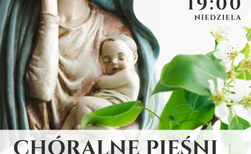 Plakat koncertu z okazji Dnia Matki ku czci Najświętszej Maryi Panny