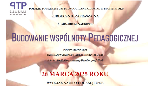 Plakat - Budowanie Wspólnoty Pedagogicznej