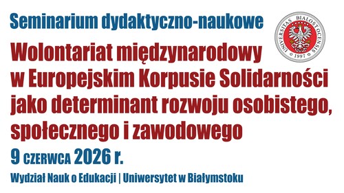 Seminarium dydaktyczno-naukowe Wolontariat międzynarodowy
