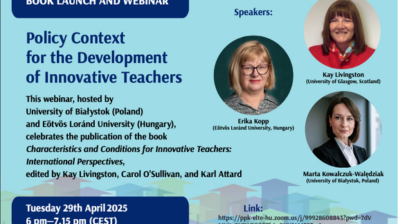 Webinar pt. "Policy context for the development of innovative teachers"