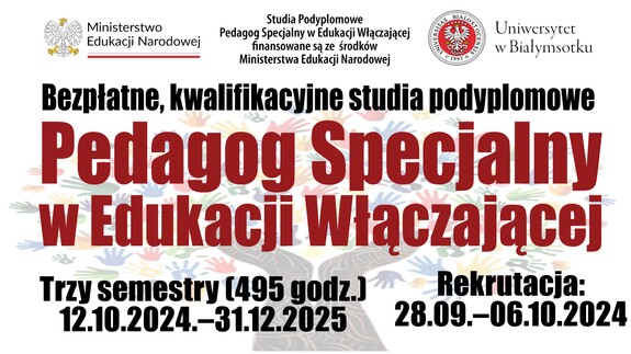 PEDAGOG SPECJALNY W EDUKACJI WŁĄCZAJĄCEJ_BANER