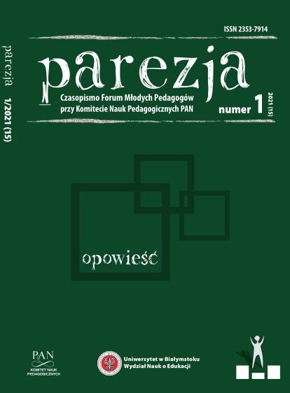 Okładka czasopisma - Parezja. Czasopismo Forum Młodych Pedagogów przy Komitecie Nauk Pedagogicznych PAN