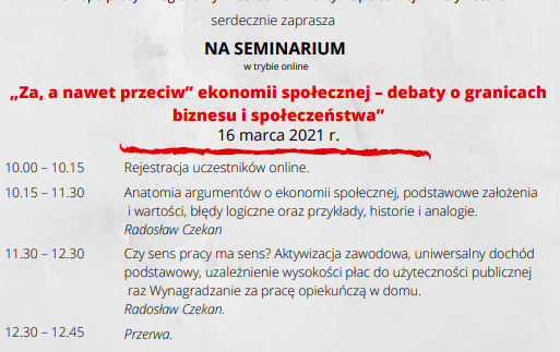 ZA, A NAWET PRZECIW &quot;EKONOMII SPOŁECZNEJ - DEBATY O GRANICACH BIZNESU I SPOŁECZEŃSTWA