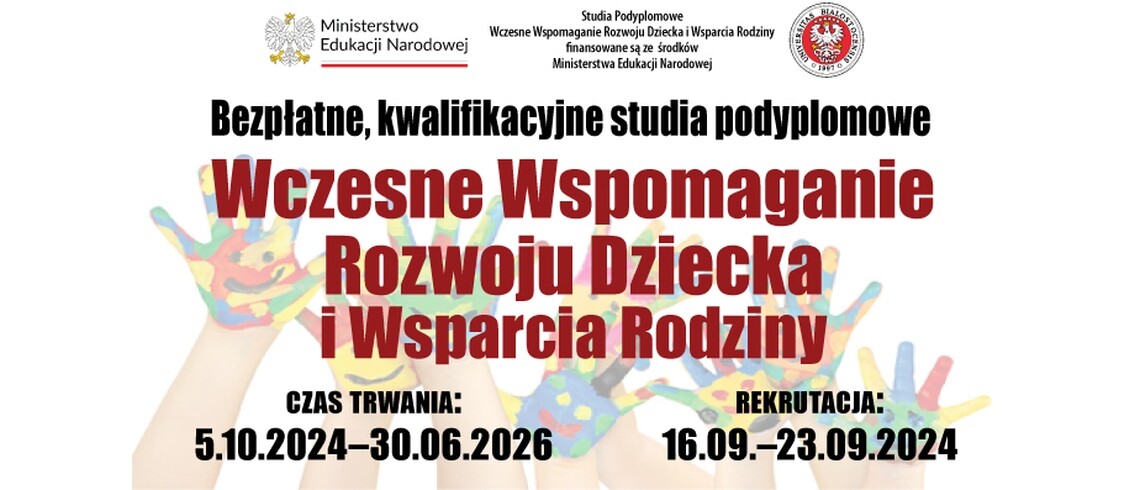 Bezpłatne, kwalifikacyjne Studia Podyplomowe