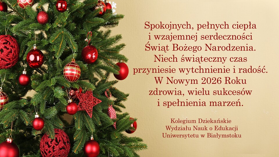 Wesołych Świąt Bożego Narodzenia  i Szczęśliwego Nowego Roku!