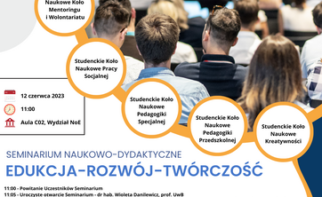 Seminarium Naukowo-Dydaktyczne - Edukacja - Rozwój - Twórczość