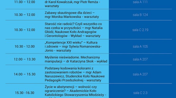 Wydział Nauk o Edukacji Uniwersytet w Białymstoku zaprasza wszystkich zainteresowanych do udziału w XVIII Podlaskim Festiwalu Nauki i Sztuki  oraz w Dniach Otwartych Wydziału Nauk o Edukacji