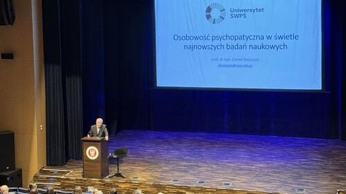 Relacja z wykładu prof. dr. hab. Daniela Boduszka pt. „Osobowość psychopatyczna w świetlne najnowszych badań naukowych”