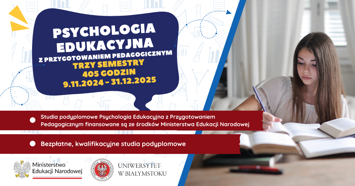 Bezpłatne, kwalifikacyjne Studia Podyplomowe