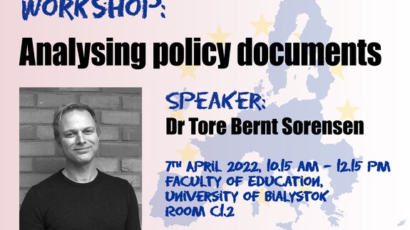 WARSZTAT "ANALYSING POLICY DOCUMENTS" – DR TORE BERNT SORENSEN (UJ)