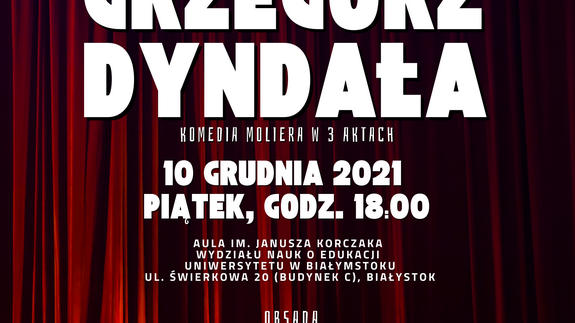 StuKoT zaprasza na premierę spektaklu „Grzegorz Dyndała”