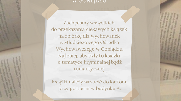 Spraw radość wychowankom z Młodzieżowego Ośrodka Wychowawczego „Promyk” im. Unii Europejskiej w Goniądzu i dołącz do naszej akcji